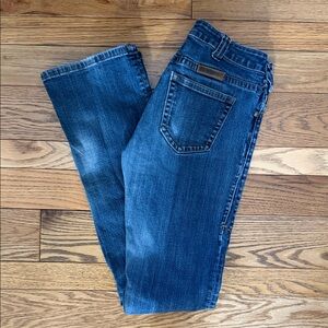 Cowgirl Tuff Dark Blue Straight Leg Jeans